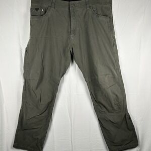 Kuhl Revolvr Pants Mens 40x32 Gray Patina Canvas Hiking Outdoor Lightweight